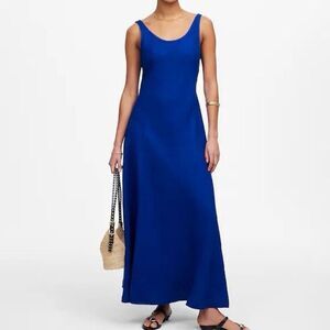 chinese dress ladies Madewell Plus Ruffle-Strap Tiered Midi Dress in Textural Stripe Lighthouse  2X at Amazon Women's Clothing store